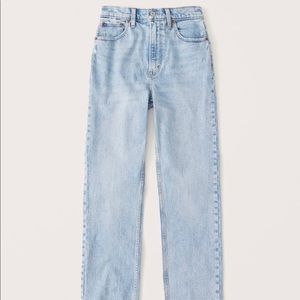 Abercrombie 90s ultra high rise straight jeans